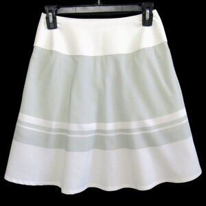 Puma Pwrshape White Gray Stripe Skort Skirt Size S Golf Tennis Pickleball New